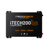 iTECH200US Ultra Slim Deep Cycle Lithium Battery with Bluetooth LiFePO4 200Ah Itechworld