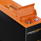 iTECH100SX Slim Deep Cycle Lithium Battery with Bluetooth LifePO4 100Ah Itechworld