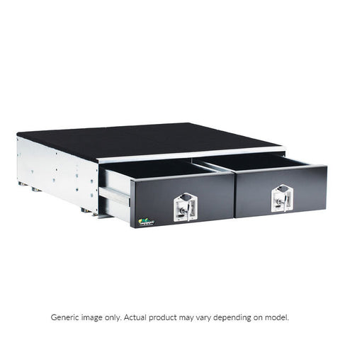 Lock-Safe Drawer System (Twin, 1000mm) (Landcruiser/Patrol) Drawers Ironman