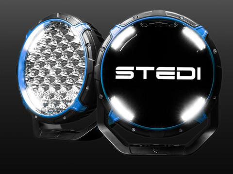 Type-X™ Pro Plus 8.5" DRL Rugged Pair Driving Lights STEDI
