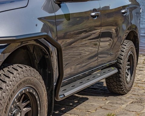 Premium Side Steps & Rails to suit Toyota HiLux 8th Gen, N80/AN120 (20+)/2020+ Ironman