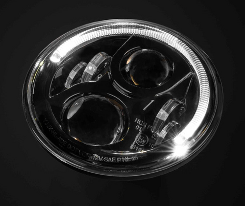 Carbon 7 Inch LED Headlight - Black (5700k) Driving Lights STEDI