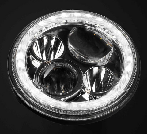 Iris 7 Inch LED Headlight - Chrome (5700k) Driving Lights STEDI