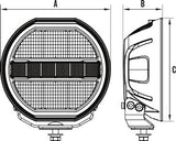 8" LED DRIVING LIGHT STEALTH S8 SERIES Driving Lights Roadvision   