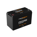 iTECH100 Deep Cycle Lithium Battery LiFePO4 100Ah Itechworld