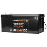 iTECH24V100 Deep Cycle Lithium Battery 24V 100Ah Itechworld