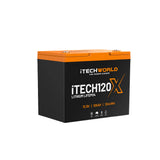 iTECH120X Deep Cycle Lithium Battery with Bluetooth LiFePO4 105Ah Itechworld