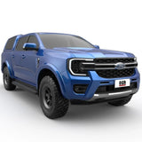 MY22 Ford Ranger Wild Trak Fender Flares - Full Set Smooth Style - Unpainted Ultra Matte Black