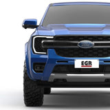 MY22 Ford Ranger Wild Trak Fender Flares - Full Set Smooth Style - Unpainted Ultra Matte Black