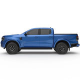 MY22 Ford Ranger Wild Trak Fender Flares - Full Set Smooth Style - Unpainted Ultra Matte Black