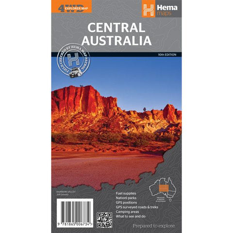 CENTRAL AUSTRALIA MAP - OE  Hema Maps   