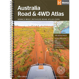 AUSTRALIA ROAD & 4WD ATLAS (SPIRAL BOUND) - 252 X 345MM  Hema Maps   