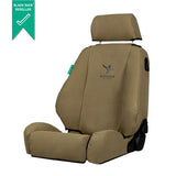 TOYOTA PRADO (2003-2009) J120 SERIES GX & GXL - WITHOUT SIDE AIRBAGS BLACK DUCK® SEATCOVERS - PRA032 PRA037 PRA038 PRA03DR  Black Duck Khaki Canvas Complete Set (Row 1-2) 