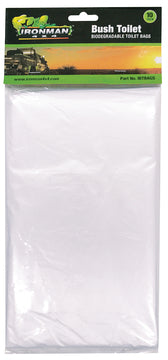 Bush Toilet Replacement Biodegradable Bags (10 per pack)  Ironman   