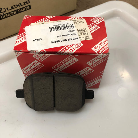 TOYOTA GENUINE BRAKE PAD SET 0446504060 PAD KIT DISC BRAKE  TOYOTA GENUINE   