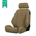 TOYOTA KLUGER (03/2014-05/2021) 50 SERIES GRANDE  SEATCOVERS - KLU142GEABC KLU14GXLABCDR KLU147AR  Black Duck Driver Bucket Khaki Canvas 