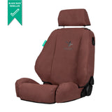 TOYOTA KLUGER (03/2014-05/2021) 50 SERIES GRANDE  SEATCOVERS - KLU142GEABC KLU14GXLABCDR KLU147AR  Black Duck Driver Bucket Maroon Canvas 