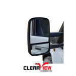 CLEARVIEW CV-TH-2015-IEB TOWING MIRRORS [ELECTRIC WITH INDICATORS; BLACK]  Clearview Towing Mirrors   