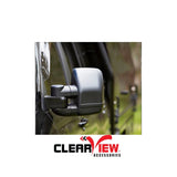 CLEARVIEW CVNG-TL-200S-IEB TOWING MIRRORS FOR TOYOTA LANDCRUISER 200 SERIES & LEXUS LX 570 [NEXT GEN; PAIR; MULTI-SIGNAL MODULE; ELECTRIC; BLACK]  Clearview Towing Mirrors   