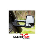 CLEARVIEW CVNG-TL-200S-IEB TOWING MIRRORS FOR TOYOTA LANDCRUISER 200 SERIES & LEXUS LX 570 [NEXT GEN; PAIR; MULTI-SIGNAL MODULE; ELECTRIC; BLACK]  Clearview Towing Mirrors   